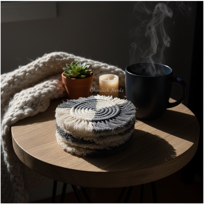 Macrame Spiral coasters