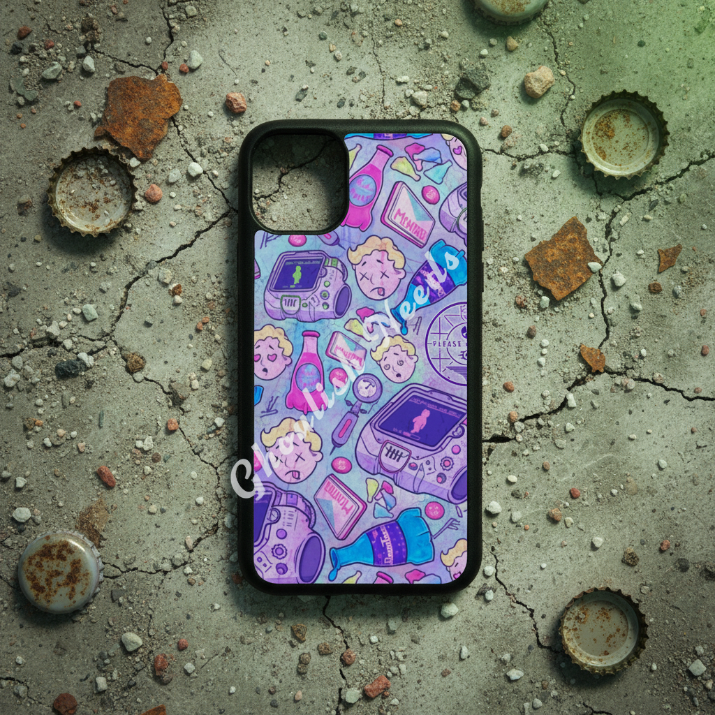 The Fall Phone Case - Overhead Fallout Flat Lay
