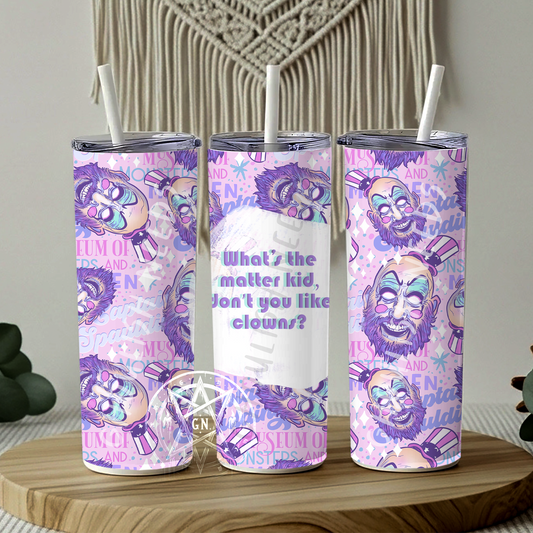 Evil Clown Pastel 20oz Double Insulated Tumbler