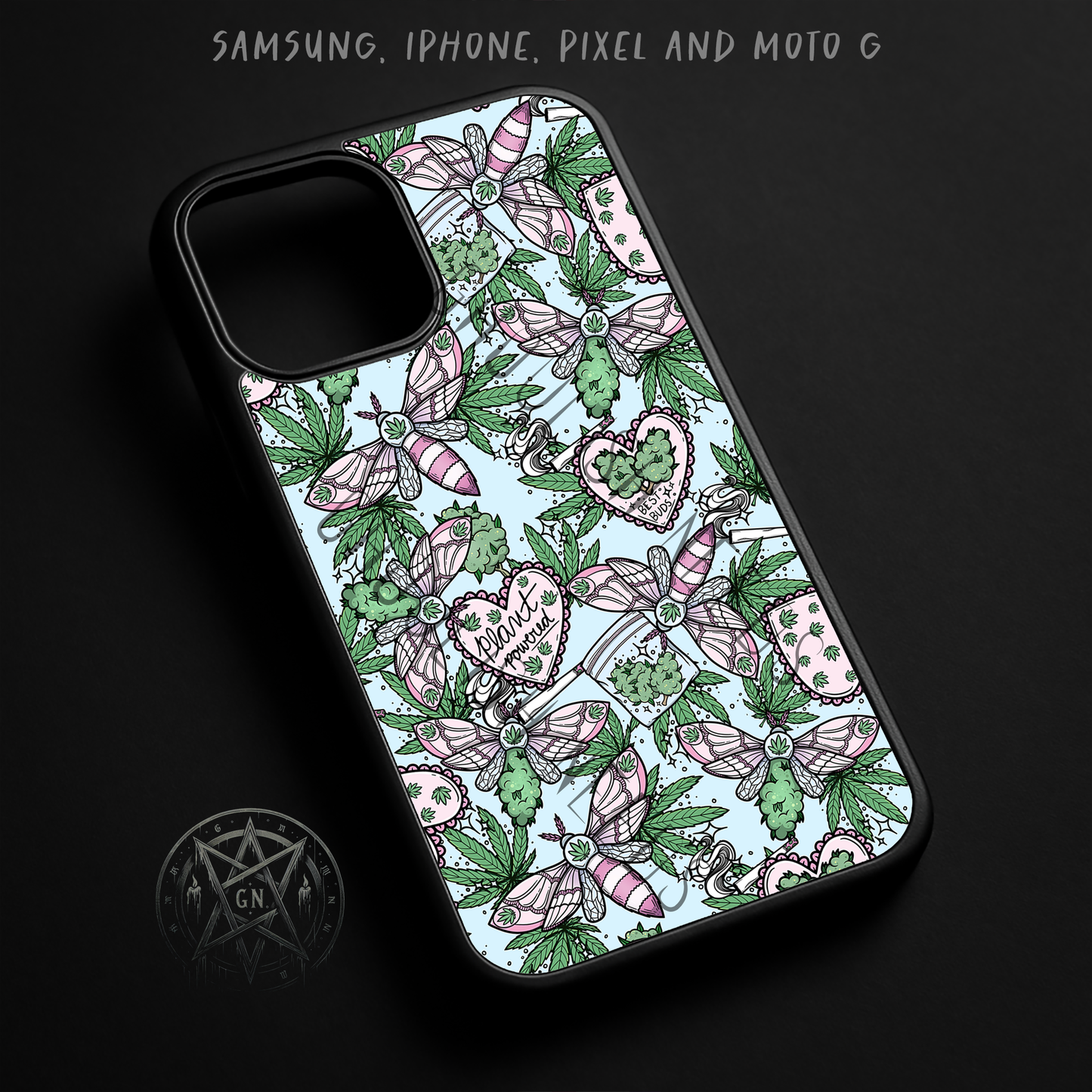 Pastel Bud Moth Phone Case – iPhone, Samsung, Pixel & Moto G
