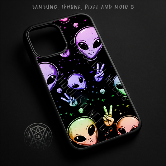 Rainbow Alien Phone Case – iPhone, Samsung, Pixel & Moto G