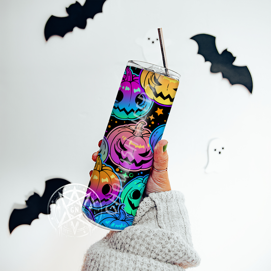 Rainbow Pumpkins 20oz Double Insulated Tumbler