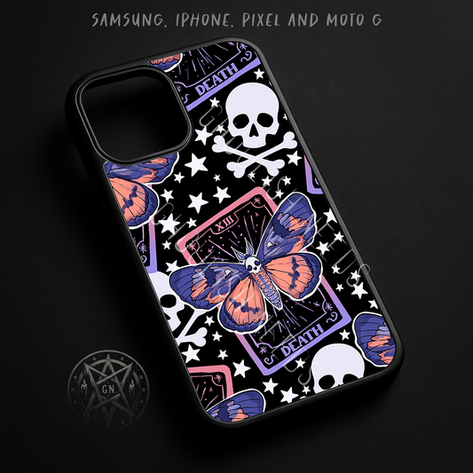 Death Moth Tarot Phone Case – iPhone, Samsung, Pixel & Moto G