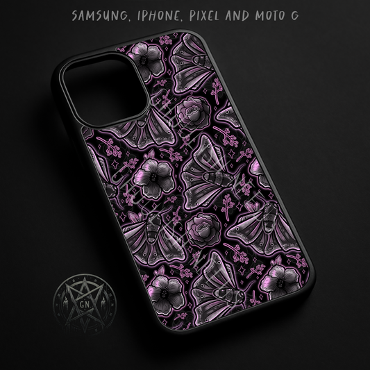 Gothic Moth Phone Case – iPhone, Samsung, Pixel & Moto G