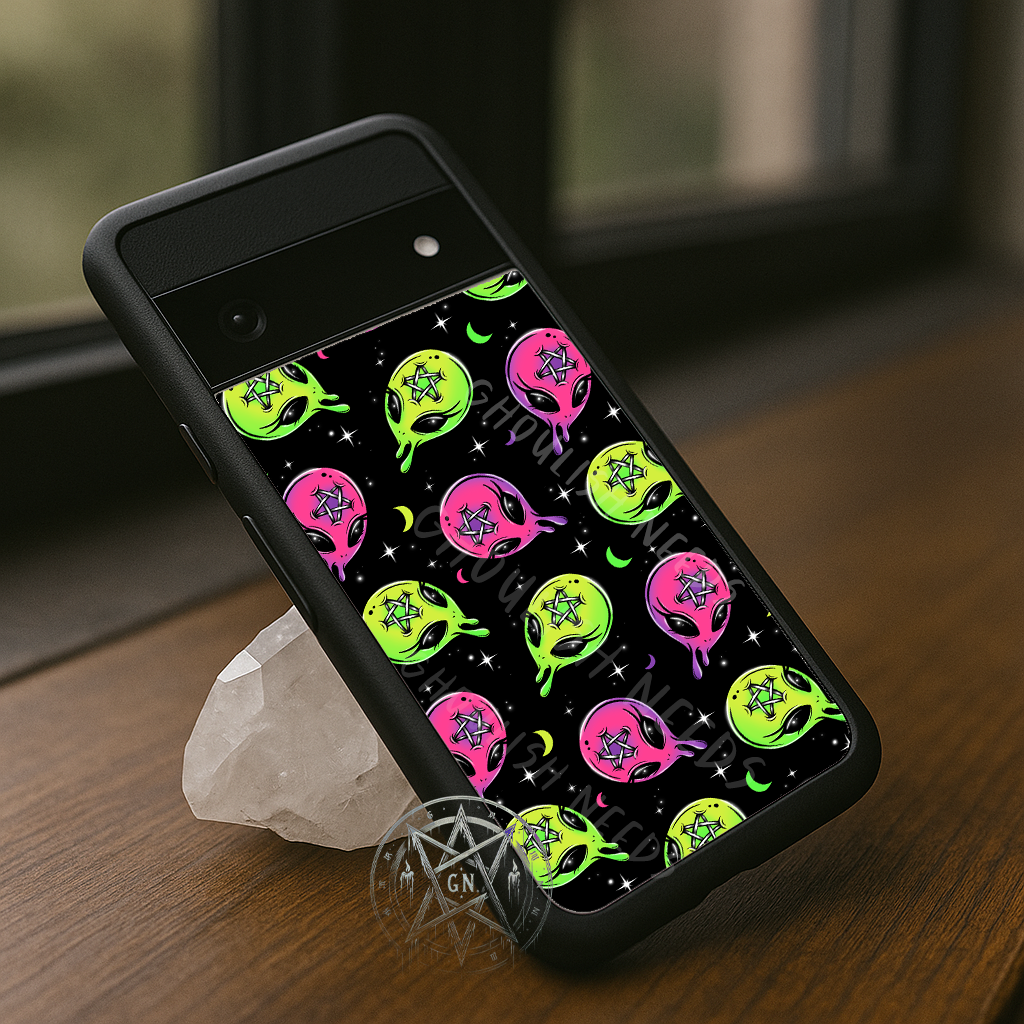 Neon Aliens Phone Case