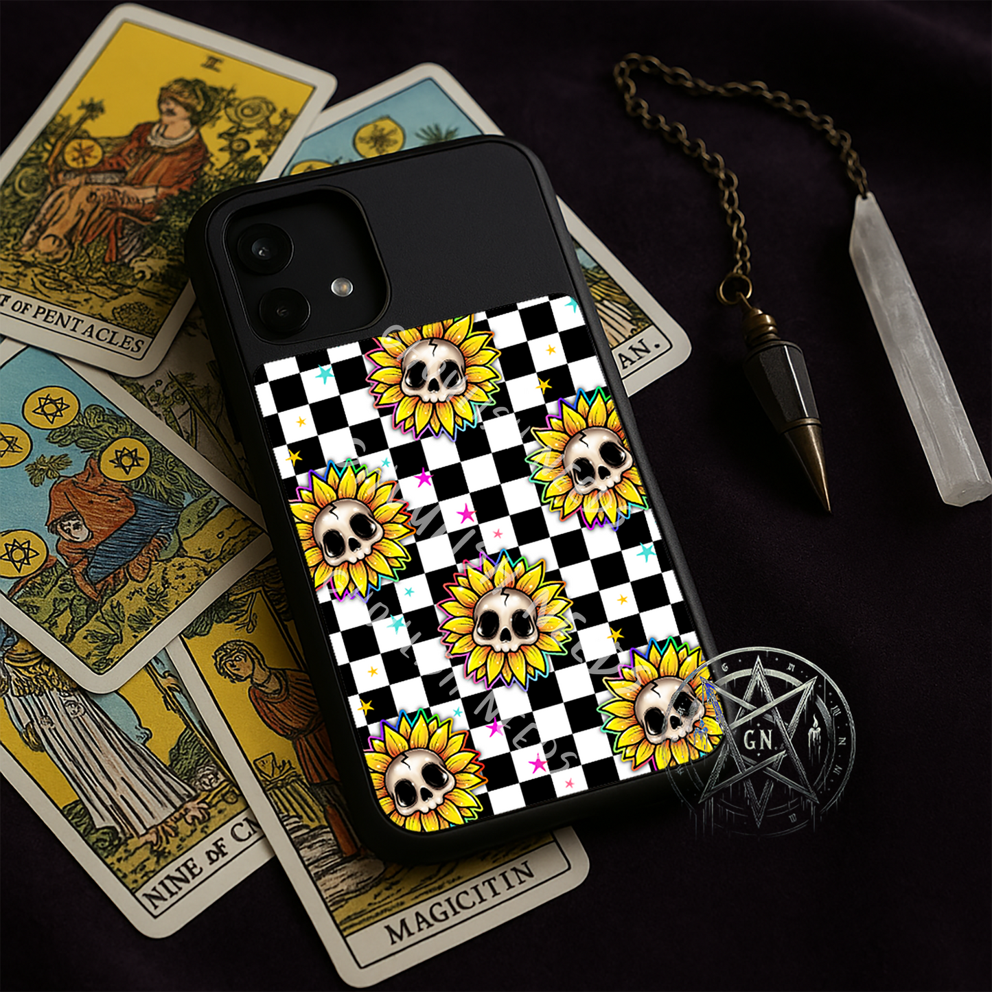 Skull Sunflower Phone Case