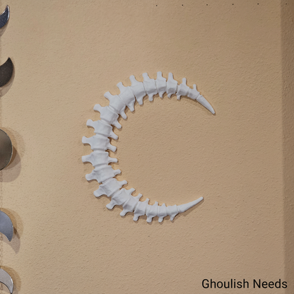 Vertebrae Crescent Moon Wall Decor
