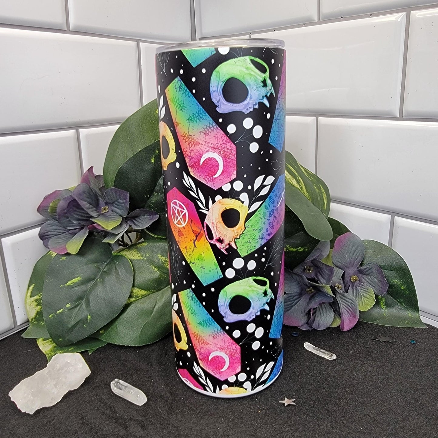 Cat skull and coffin Tumbler - ZOMBICIDES