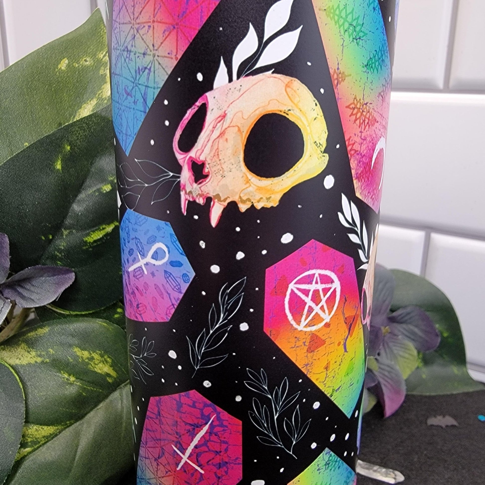 Cat skull and coffin Tumbler - ZOMBICIDES