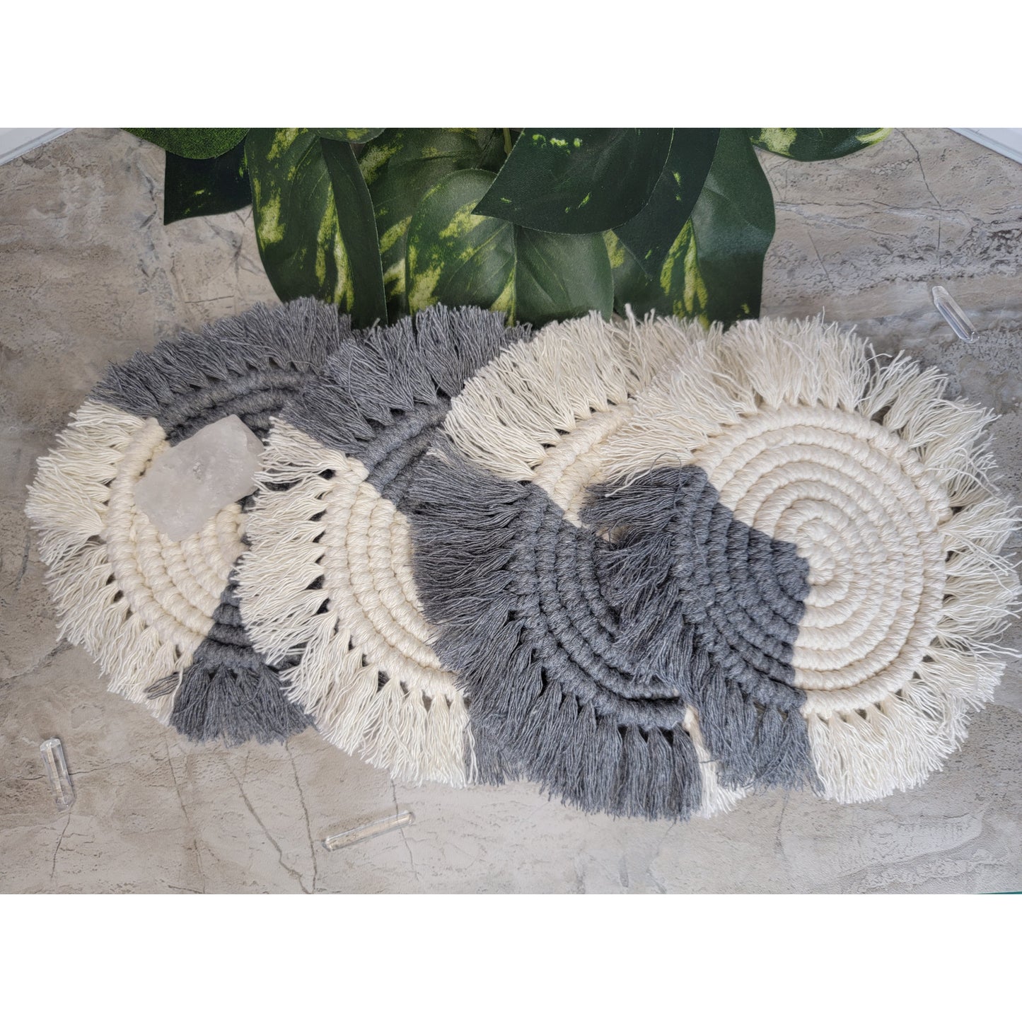 Macrame Spiral coasters