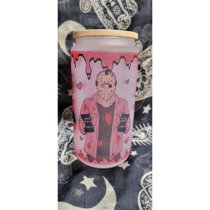 Bitches Be trippin 16oz Frosted Libbey Glass