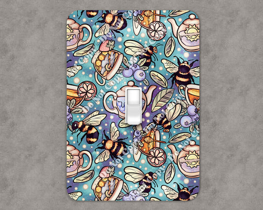 Bee Tea Party Light Switch Cover