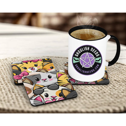 Happy Kitty Coasters
