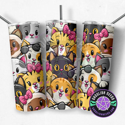 Happy Cat V1 20oz Double Insulated Tumbler