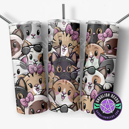 Happy Cat V2 20oz Double Insulated Tumbler