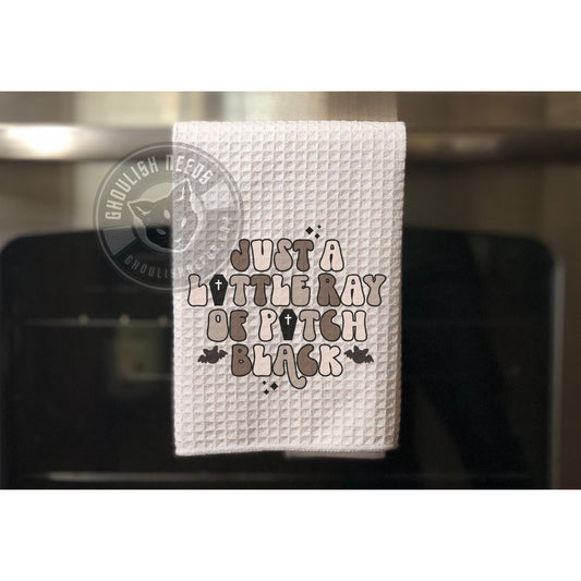 Ray of Pitch Black Hand towels / Tea Towel