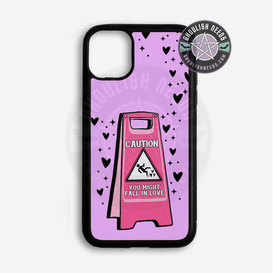 Caution might fall in love Phone case